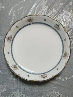 NARUMI BONE CHINA プレート 皿 花柄 金彩