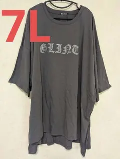 大きいサイズ 新品7L オーバーサイズ Tシャツ ラインストーン カットソー