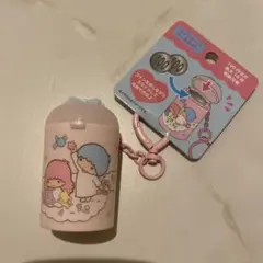 キキララ　コインケースキーホルダー　リトルツインスター