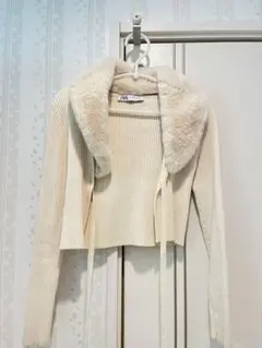 ZARA ファー付き　ボレロ