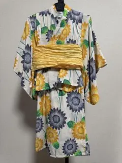 美品】船場室町 浴衣 3点セット130cm日本製 - メルカリ