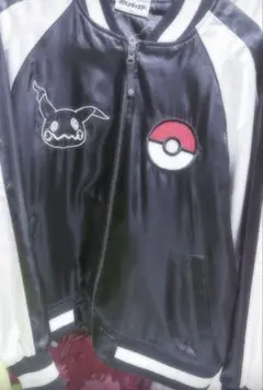 新品 スカジャン M ミミッキュ ポケモン 刺繍 pokemon