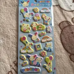 うさハナ ぷくぷくシール