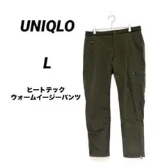 【暖パン】ユニクロ ヒートテックウォームイージーパンツ レディース L オリーブ