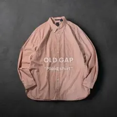 OLD GAP plaid shirt L/S ギンガムチェック シャツ 古着