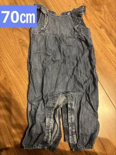 【中古品】ベビーギャップ　女の子　オーバーオール　レース