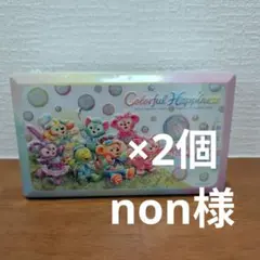 non様【新品】ダッフィー＆フレンズ20周年 カラフルハピネス　チョコレート缶