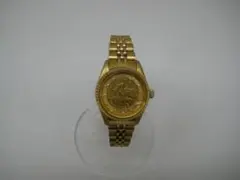 RODANIA ロダニア1/10 ozメープルリーフ金貨文字盤 腕時計 クォーツ