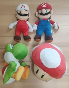 スーパーマリオ　特大サイズぬいぐるみ　マリオ　ヨッシー　キノコ　アミューズメント