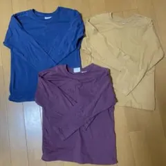 長袖カットソー 3色セット110cm