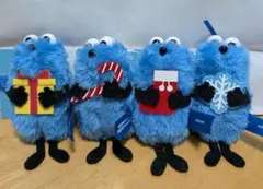 【パペットスンスン】ぬいぐるみマスコットsnow 4種セット※1個タグ破損あり