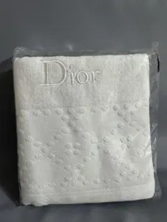 【新品・未使用】 Dior ホワイト フェイスタオル 1枚