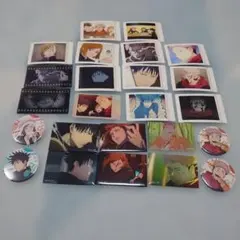 呪術廻戦　缶バッジ、カードセット　虎杖悠仁、伏黒恵、釘崎野薔薇