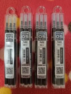 フリクション PILOT 替芯 0.5mm ブラック 3本入り 黒 4セット