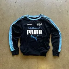 00s PUMA ロンT ピチT Y2K あいみょん　黒　平成　ラグラン　古着