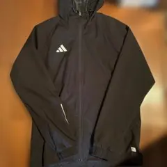 adidas ブラック ナイロンジャケット Lサイズ