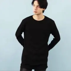 未使用 Tシャツ ワッフル　ブラック　サイズL