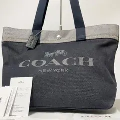 未使用保管品✨️COACH トートバッグ デニム ホースアンドキャリッジ 馬車