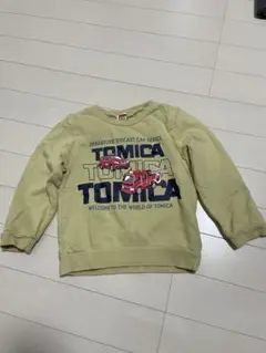 トミカ プリント 長袖トレーナー イエロー