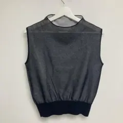 MIESROHE ノースリーブニット　ブラックのサムネイル