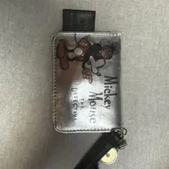 ミッキーマウス パスケース シルバー