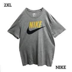 NIKEナイキTシャツスウォッシュビッグプリントロゴ2XLゆるダボカジュアル古着のサムネイル