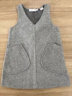 ZARA グレー ノースリーブワンピース 110cm