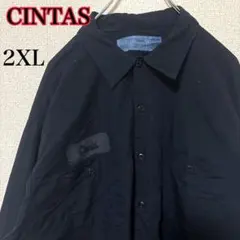 CINTAS 2XL ワッペン 刺繍 ワークシャツ ComfortBlend