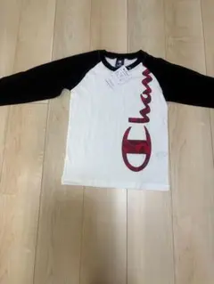 Champion 長袖カットソー 140サイズ ホワイト/ブラック