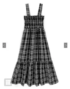 grl グレイル 2wayチェック柄キャミソールワンピース on315