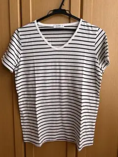 ボーダー 半袖Tシャツ Mサイズ　白　黒