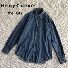 ヘンリーコットンズ　Henry Cotton's 長袖シャツ　ボタンダウン　42のサムネイル