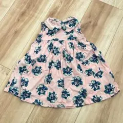 Cath Kids 花柄ノースリーブワンピース【6-12m】フレア　総柄のサムネイル