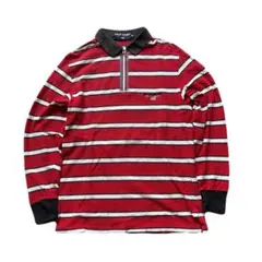 レア！90s POLO SPORT ボーダー長袖ポロシャツ　ラルフローレン