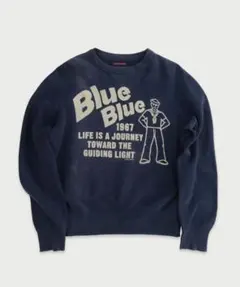 BLUE BLUE スウェット トレーナー ネイビーのサムネイル