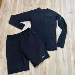 NIKE セパレート水着　長袖　ラッシュカード　170cm ブラック