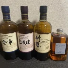 ウィスキー3本セット、 サントリー白州、竹鶴、ニッカフロムザバレル