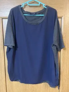 ネイビー 半袖 チュニック
