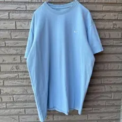 レア！】00年代 NIKE Tシャツ 厚手 ラグラン 刺繍 くすみブルー - メルカリ