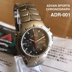 【美品・稼働中】ADVAN SPORTS クロノグラフ ADR-001