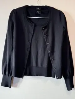 VICKY アンサンブル　ウールニット　黒のサムネイル