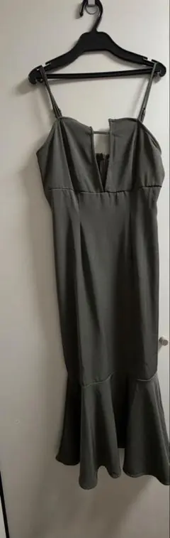 JUNOAH カーキ マーメイドワンピース Mサイズ