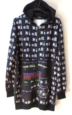 NieR ロングジップパーカー