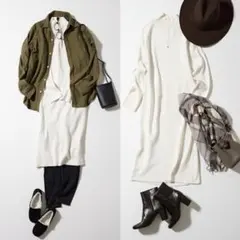 GU ロングニットワンピース