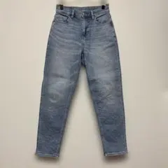 AMERICAN EAGLE MOMJEAN ストレートデニム ストレッチ