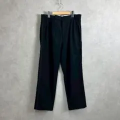 カルバンクライン【S相当】シルク混 刻印ボタン 紺×黒／テーラード 