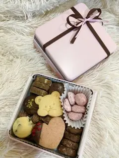 バレンタインクッキー缶