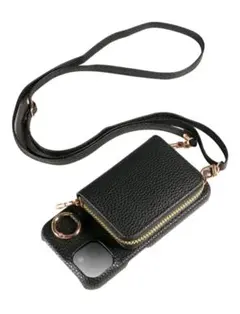 【新品未開封】スマホショルダーストラップ ブラック