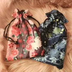 未使用　巾着/ポーチ　小物や御朱印帳入れに♡プレゼントやギフトにも旅行のお供に♡