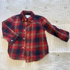 Ralph Lauren チェック柄ボタンダウンシャツ 18M